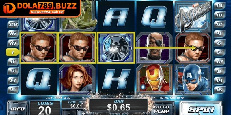 Luật chơi nổ hũ siêu anh hùng Dola789